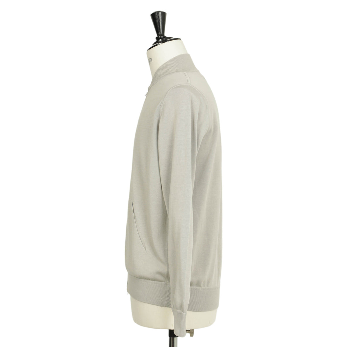 フィリッポ デ ローレンティス / コットン ボンバー ニットジャケット / CrepeCotton / 5110-BZ1ML2AT11 / ライトグレー