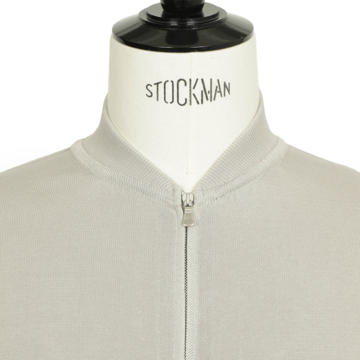 フィリッポ デ ローレンティス / コットン ボンバー ニットジャケット / CrepeCotton / 5110-BZ1ML2AT11 / ライトグレー