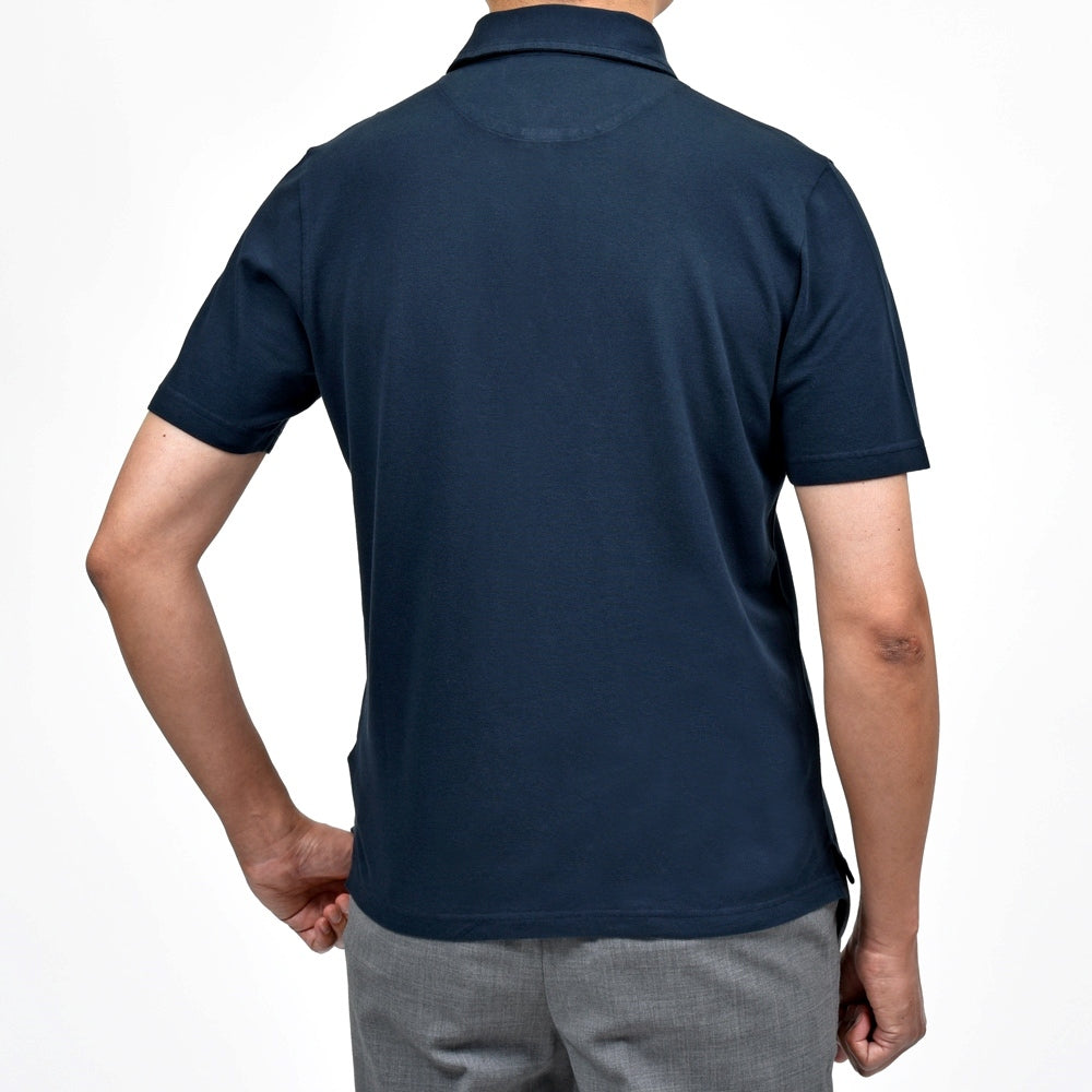 ZANONE(ザノーネ) ガーメントダイオーガニックコットン鹿の子S/Sポロ POLO MC/SLIM FIT/815139/ZM325/34416