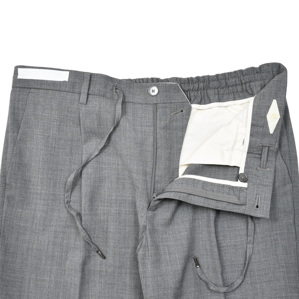 BRIGLIA1949(ブリリア1949) PROCIDAプロチダ 干場氏別注ウールピンヘッドジャージ1プリーツテーパードシャーリングパンツ PR0C160