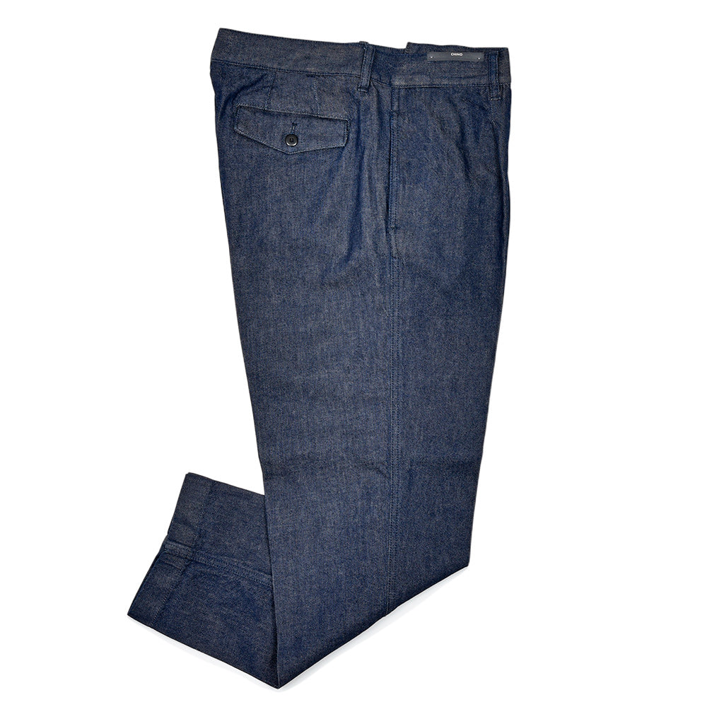 PT TORINO DENIM ピーティートリノデニム コットン ウォッシュド 1プリーツ デニムチノパンツ METAL/CHINO FIT/OA5220