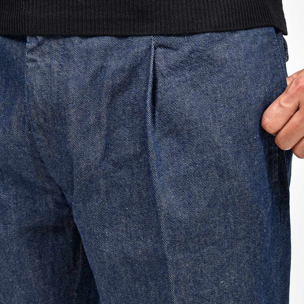 PT TORINO DENIM ピーティートリノデニム コットン ウォッシュド 1プリーツ デニムチノパンツ METAL/CHINO FIT/OA5220