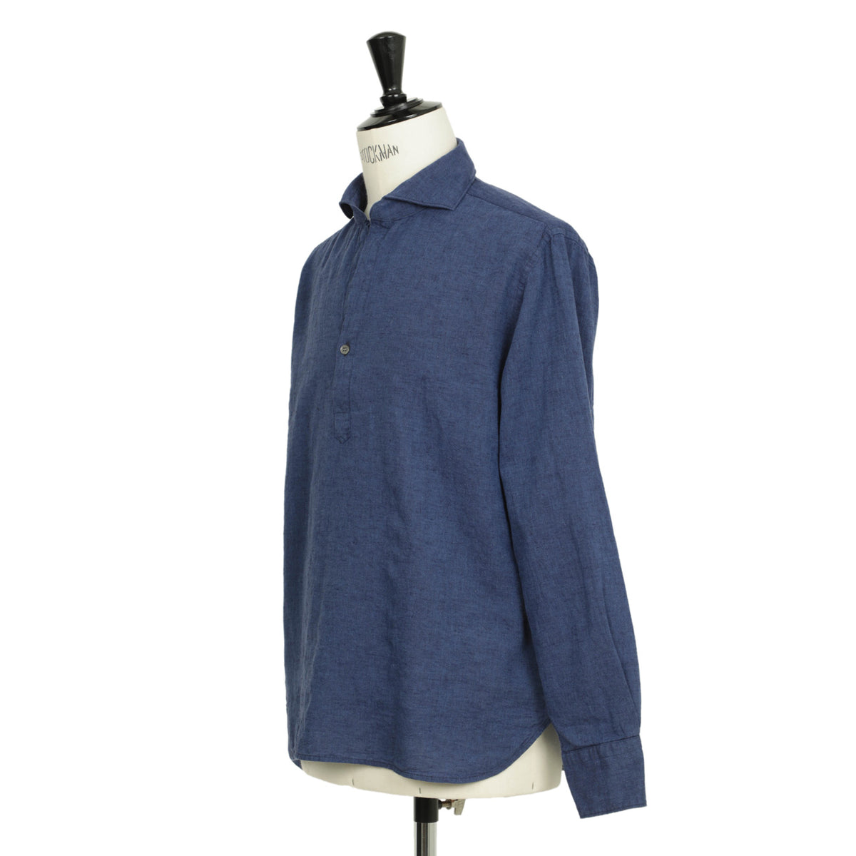 オリアン / ヴィンテージ / カプリシャツ 長袖 ワイドカラー / リネンコットン 製品洗い / SLIM FIT / KH30F / BLUE / ブルー
