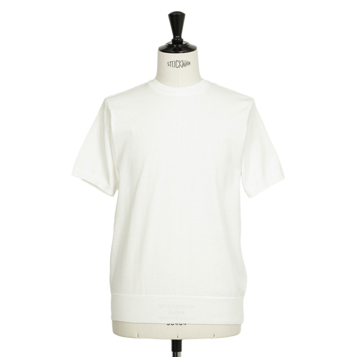 ブルブレ×ヴァンドリ / クルーネック 半袖 ハイゲージ コットン ニット Tシャツ/24SBL41107/オフホワイト
