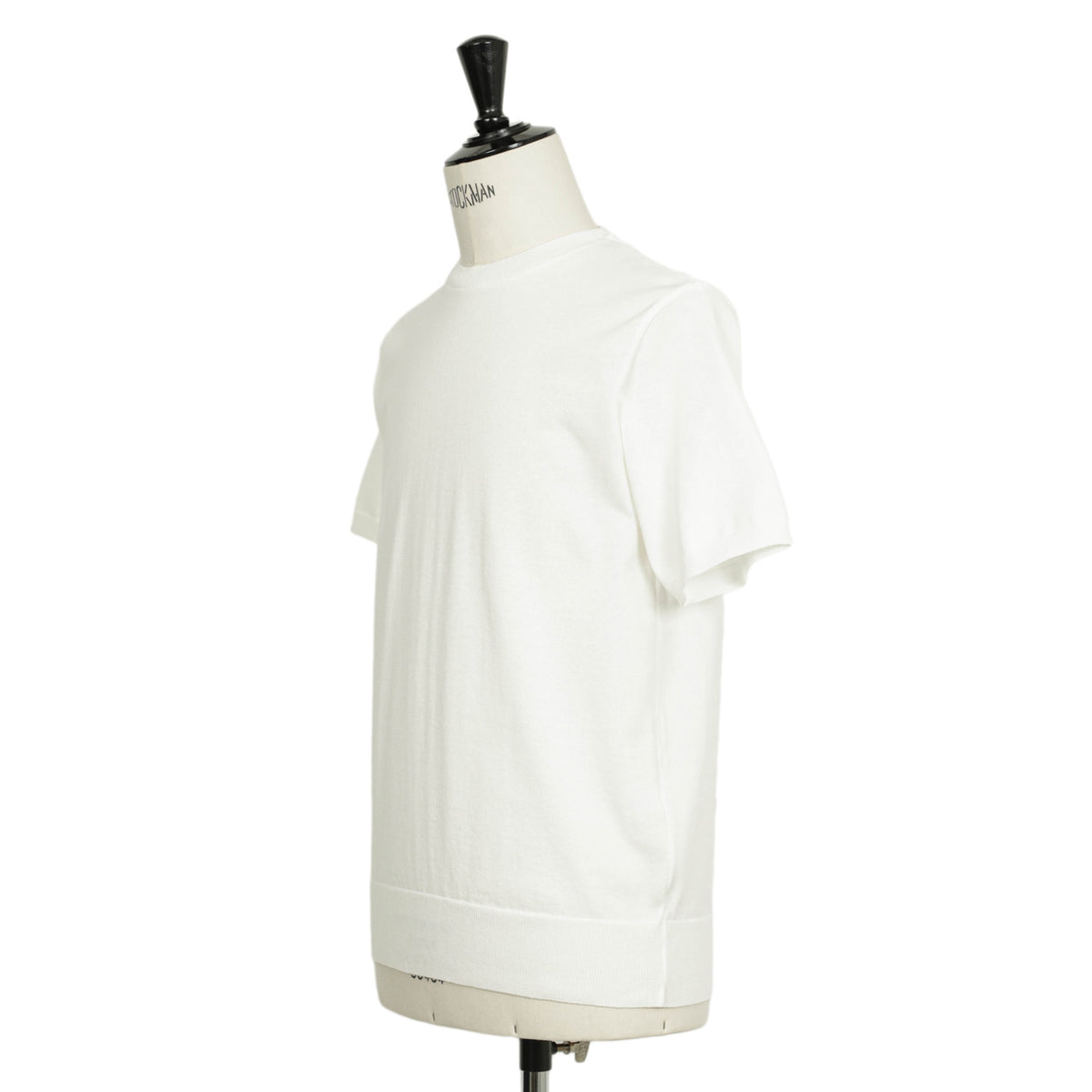 ブルブレ×ヴァンドリ / クルーネック 半袖 ハイゲージ コットン ニット Tシャツ/24SBL41107/オフホワイト