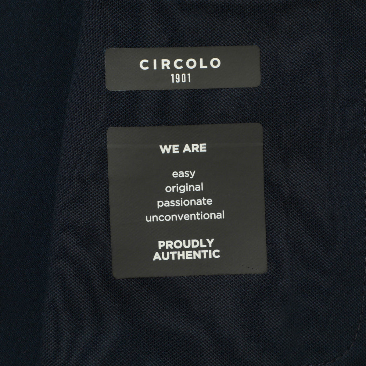 チルコロ 1901 / コットンピケ 鹿の子 ストレッチ 2B シングルジャケット / CN4660 5104-466002 / ネイビー