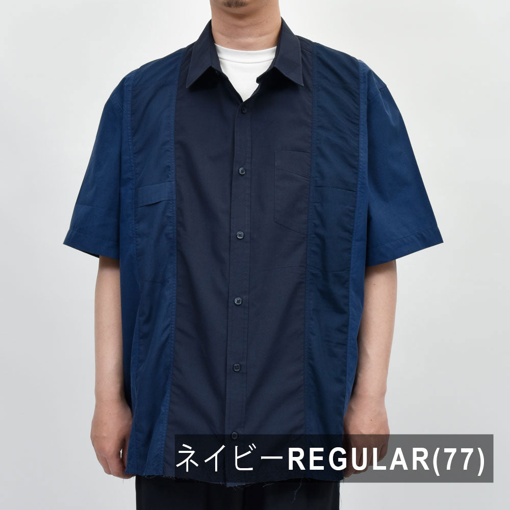 BUZIGAHILL(ブジガヒル) コットンパッチワークS/Sシャツ 5003
