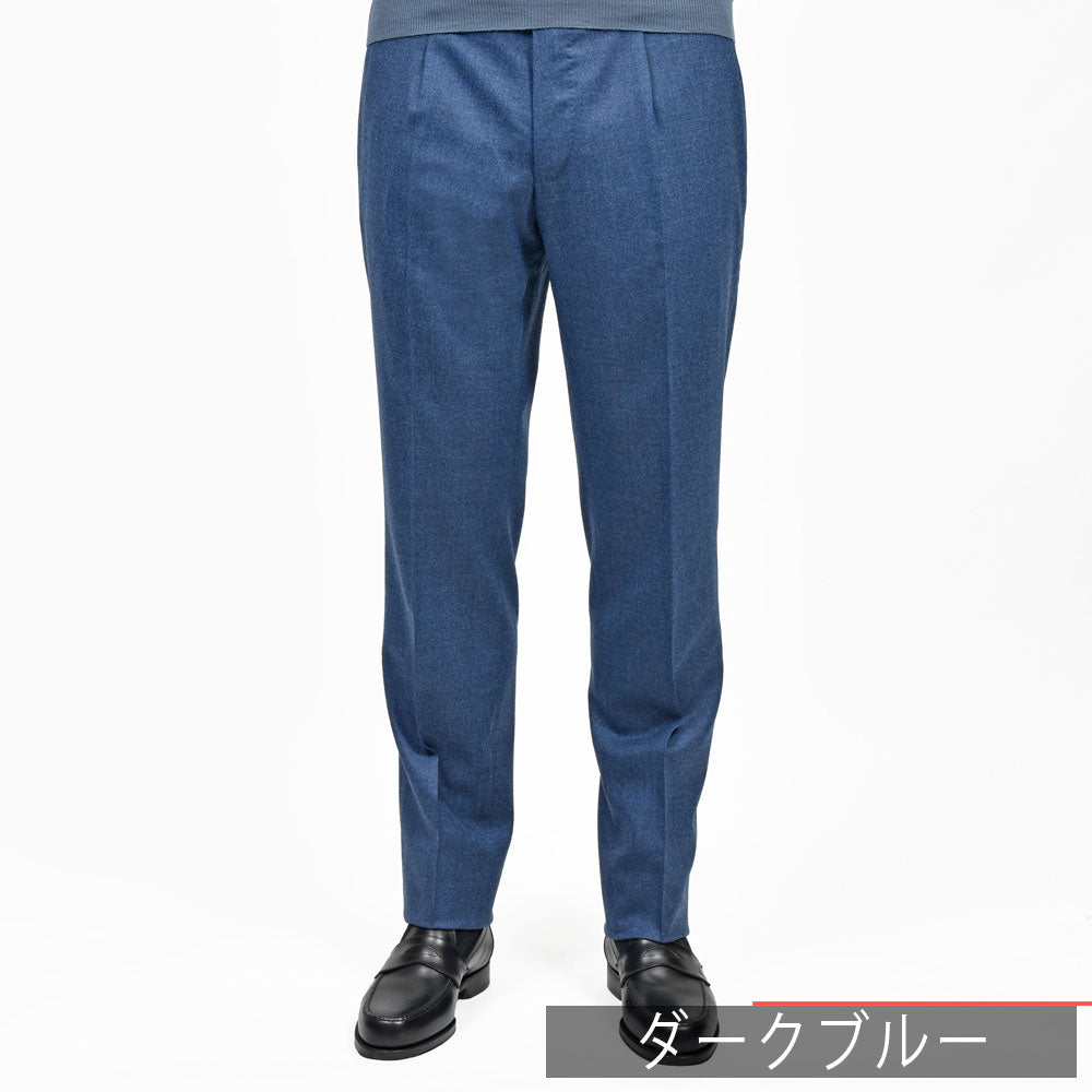TAGLIATORE(タリアトーレ) ストレッチウールサキソニー1プリーツテーパードパンツ TAG11/550012