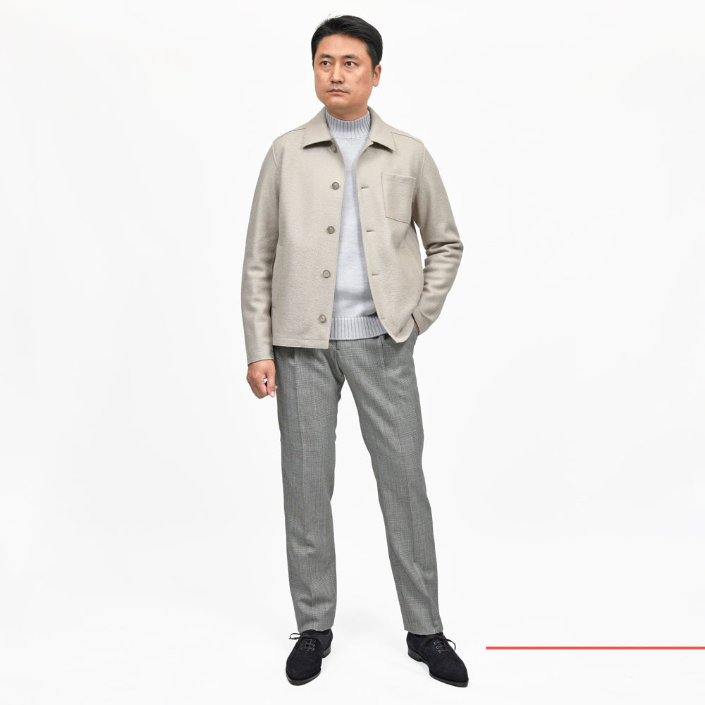 HERNO(ヘルノ) RESORTリゾート フェルテッドウールシャツブルゾン GI00090UR-33372