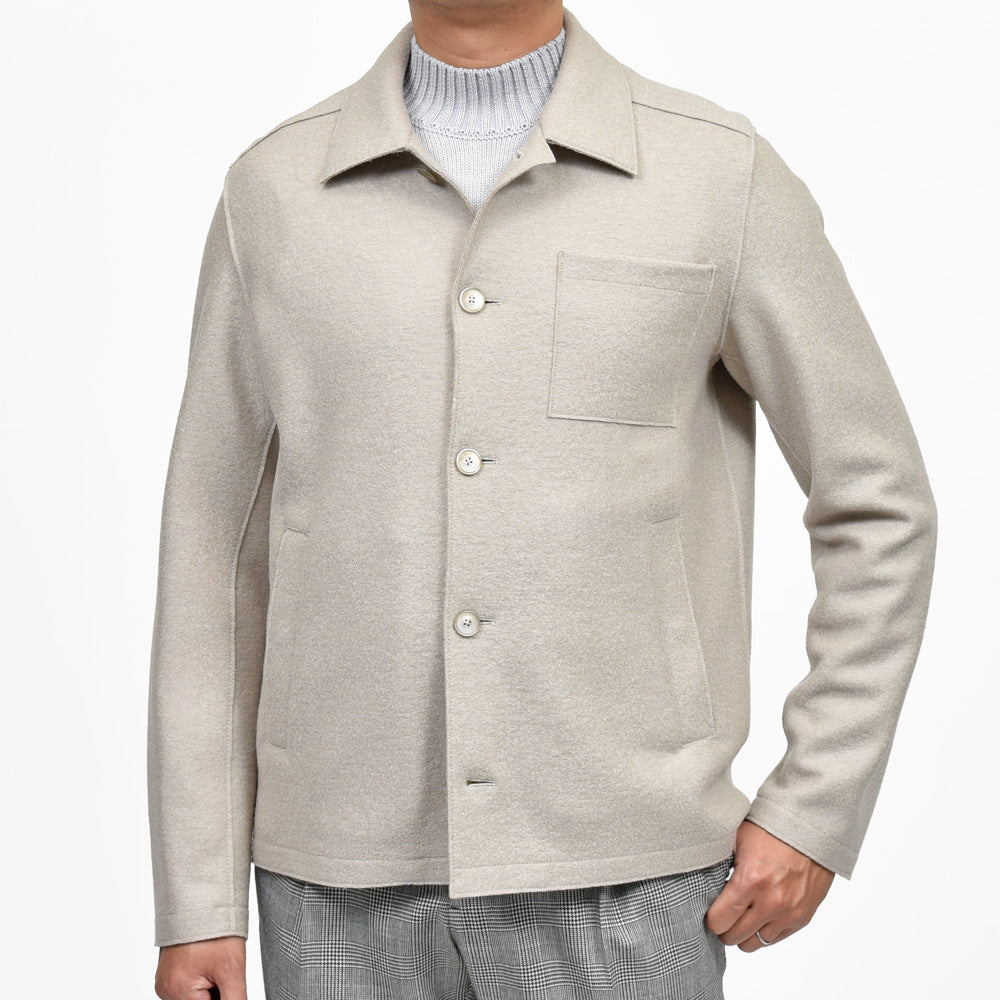 HERNO(ヘルノ) RESORTリゾート フェルテッドウールシャツブルゾン GI00090UR-33372