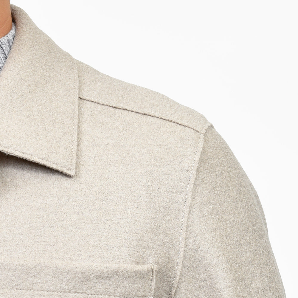 HERNO(ヘルノ) RESORTリゾート フェルテッドウールシャツブルゾン GI00090UR-33372