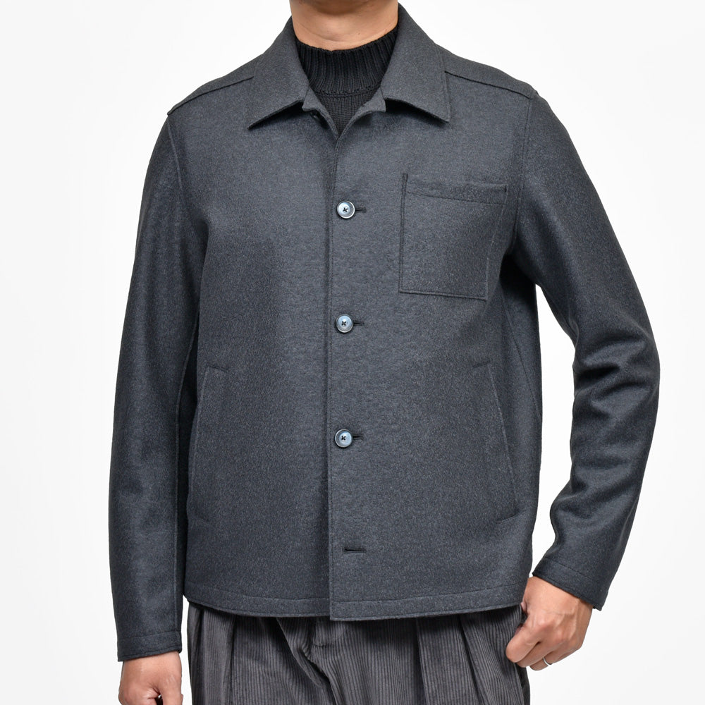 HERNO(ヘルノ) RESORTリゾート フェルテッドウールシャツブルゾン GI00090UR-33372