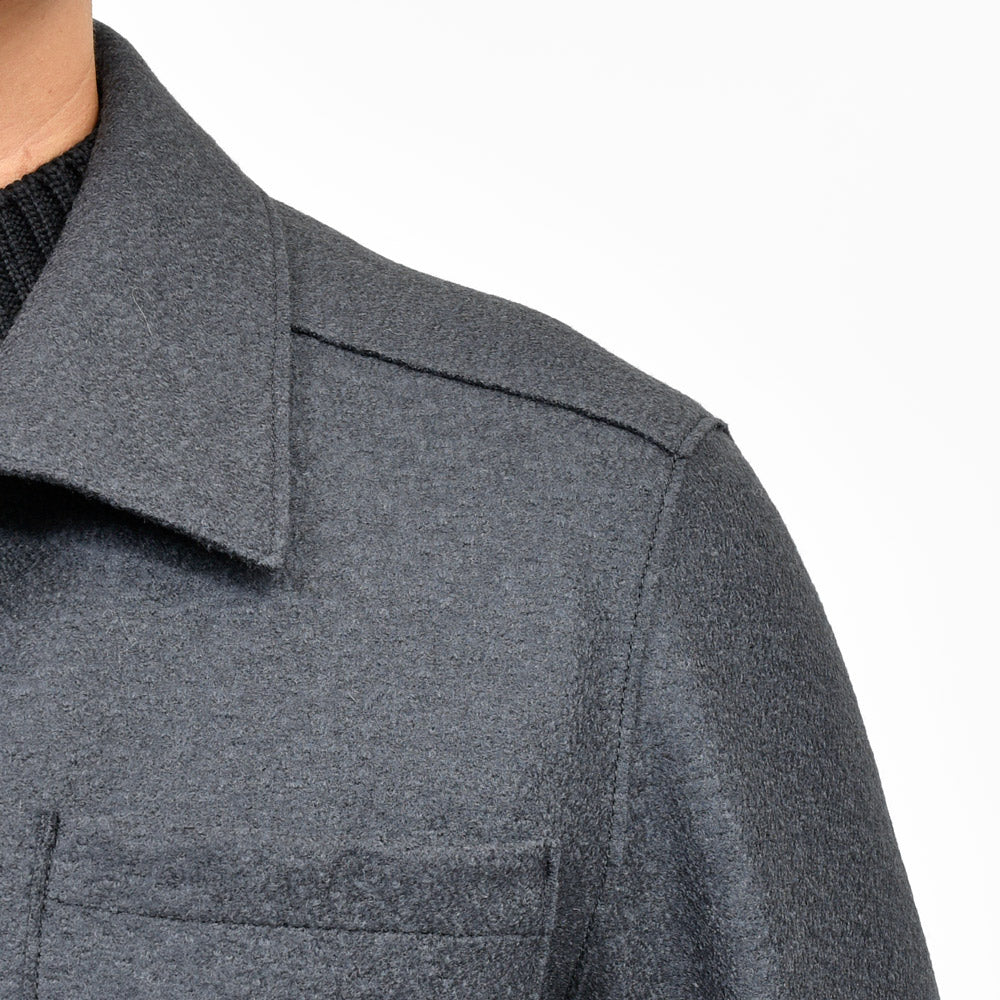 HERNO(ヘルノ) RESORTリゾート フェルテッドウールシャツブルゾン GI00090UR-33372