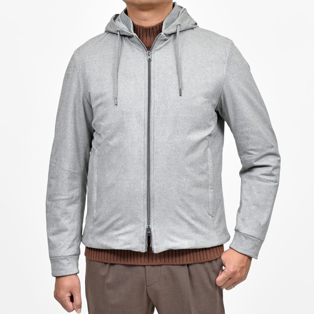 HERNO(ヘルノ) RESORTリゾート エコスエードフーディーブルゾン GI00083UR-12729S
