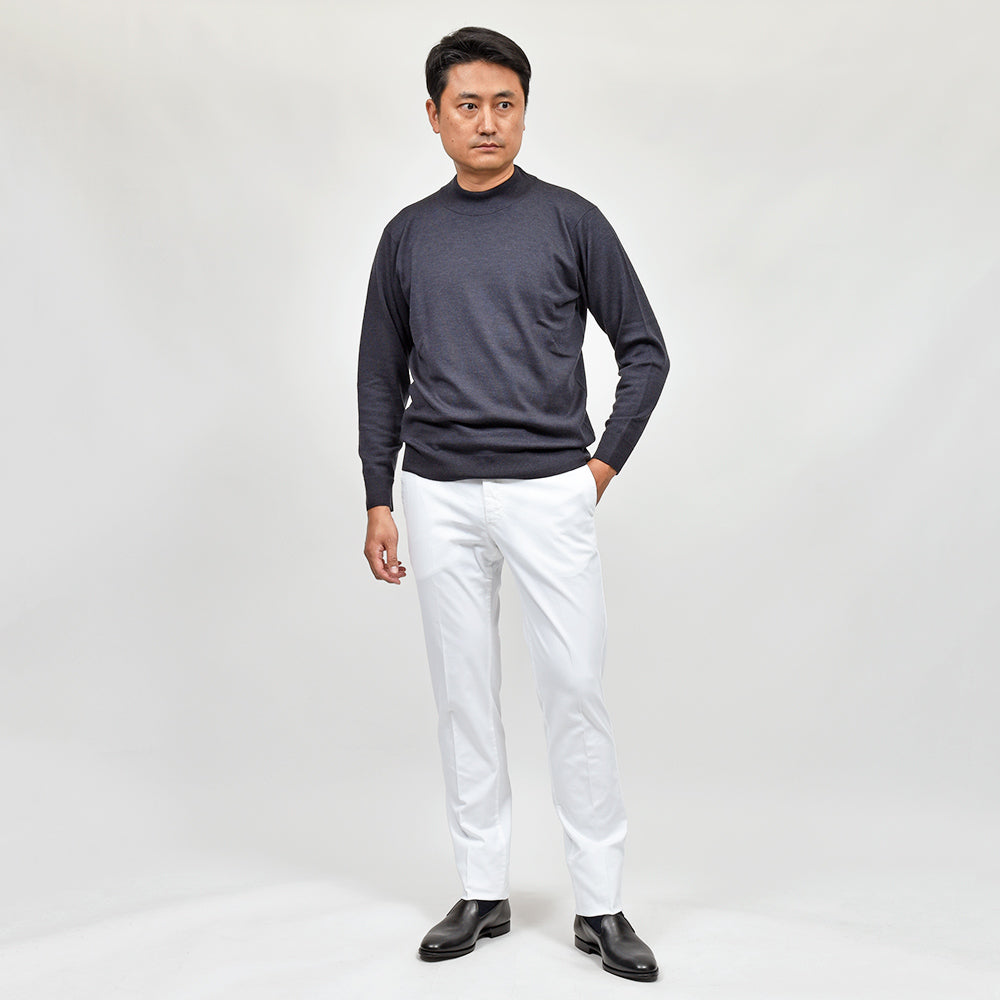 PT TORINO(ピーティー トリノ) 4シーズンストレッチコットン ノープリーツパンツ SUPERSLIM FIT/NK03