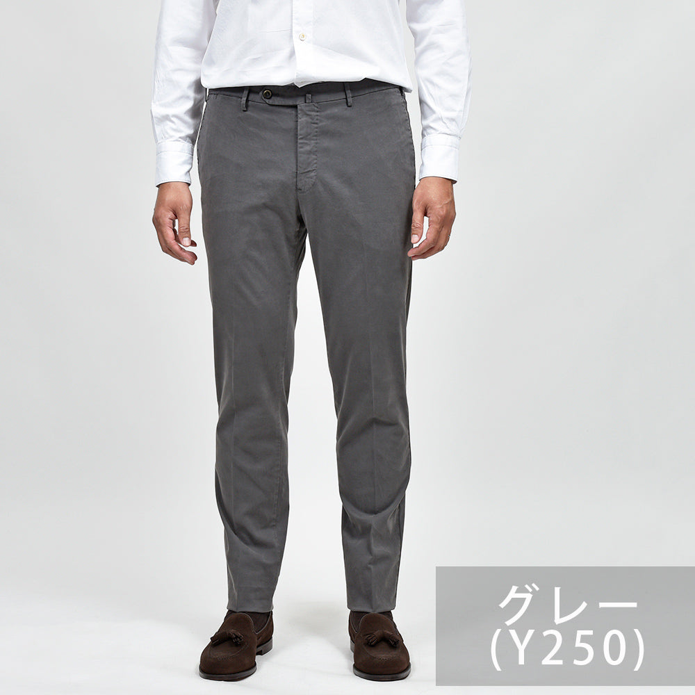 PT TORINO(ピーティー トリノ) 4シーズンストレッチコットン ノープリーツパンツ SUPERSLIM FIT/NK03