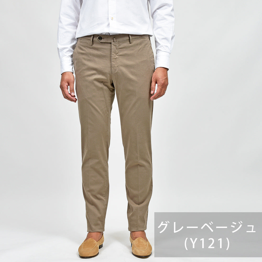 PT TORINO(ピーティー トリノ) 4シーズンストレッチコットン ノープリーツパンツ SUPERSLIM FIT/NK03