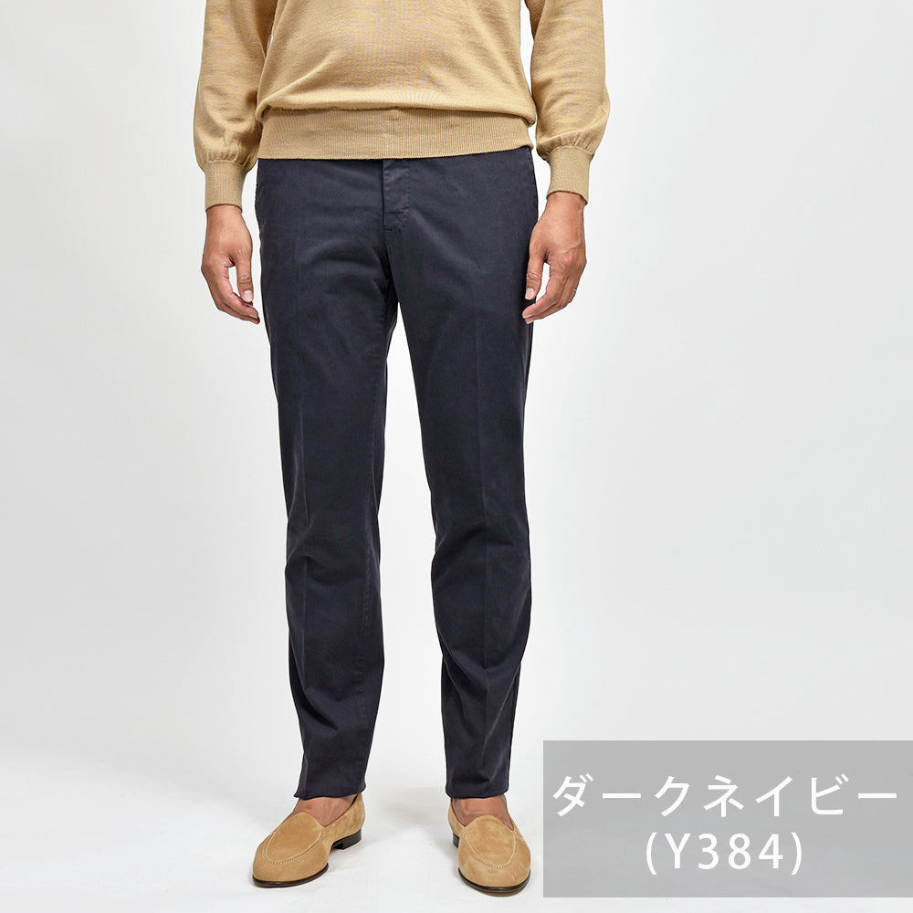 PT TORINO(ピーティー トリノ) 4シーズンストレッチコットン ノープリーツパンツ SUPERSLIM FIT/NK03