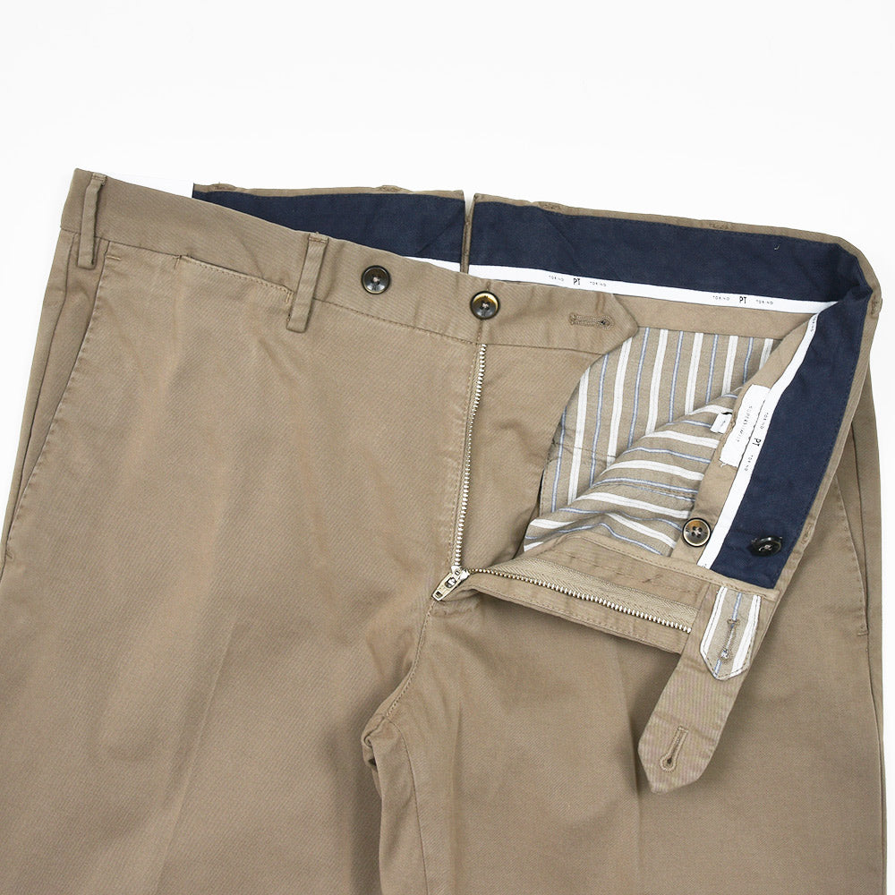 PT TORINO(ピーティー トリノ) 4シーズンストレッチコットン ノープリーツパンツ SUPERSLIM FIT/NK03