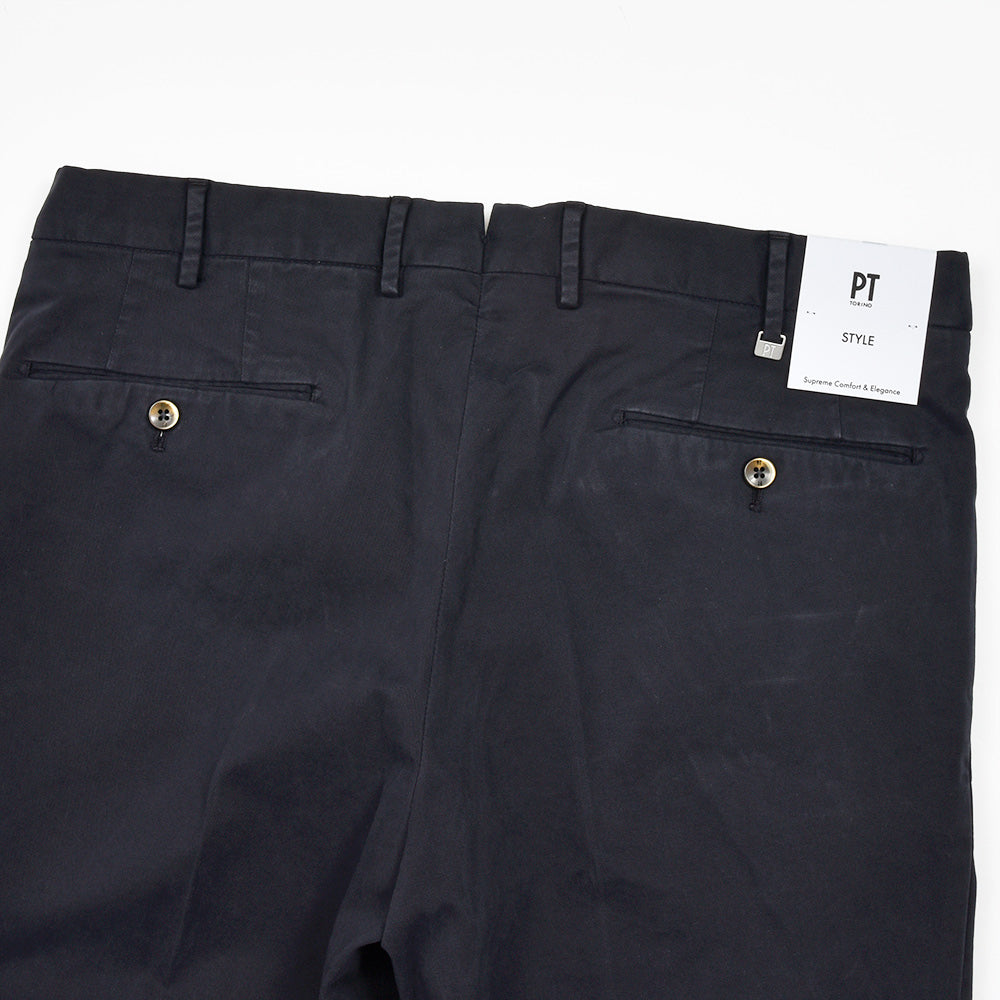 PT TORINO(ピーティー トリノ) 4シーズンストレッチコットン ノープリーツパンツ SUPERSLIM FIT/NK03