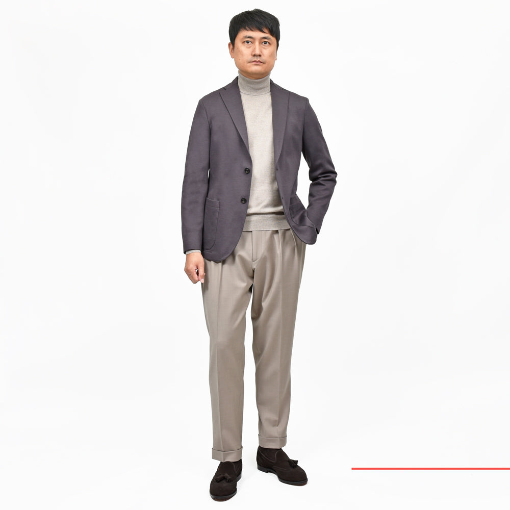BOGLIOLI(ボリオリ) EMPTY JACKETエンプティジャケット コットンダブルジャージ2Bジャケット 0G0166/FB5016