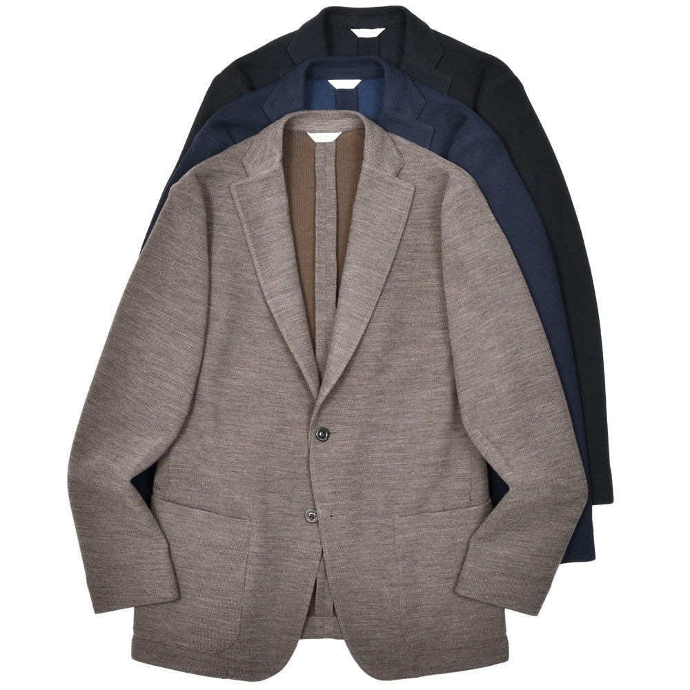 BOGLIOLI(ボリオリ) EMPTY JACKETエンプティジャケット ウールコットンニットジャージ2Bジャケット 0G0166/FA0015