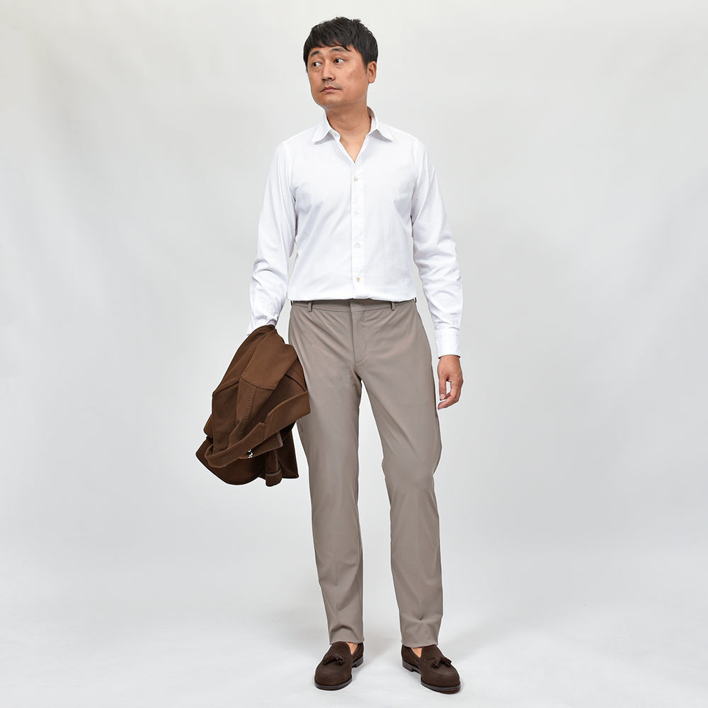 PT TORINO(ピーティー トリノ) ACTIVE ナイロンストレッチ ノープリーツパンツ EPSILON BACK ZIP/EJ04