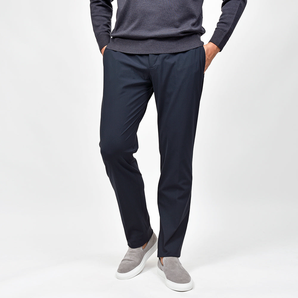 PT TORINO(ピーティー トリノ) ACTIVE ナイロンストレッチ ノープリーツパンツ EPSILON BACK ZIP/EJ04