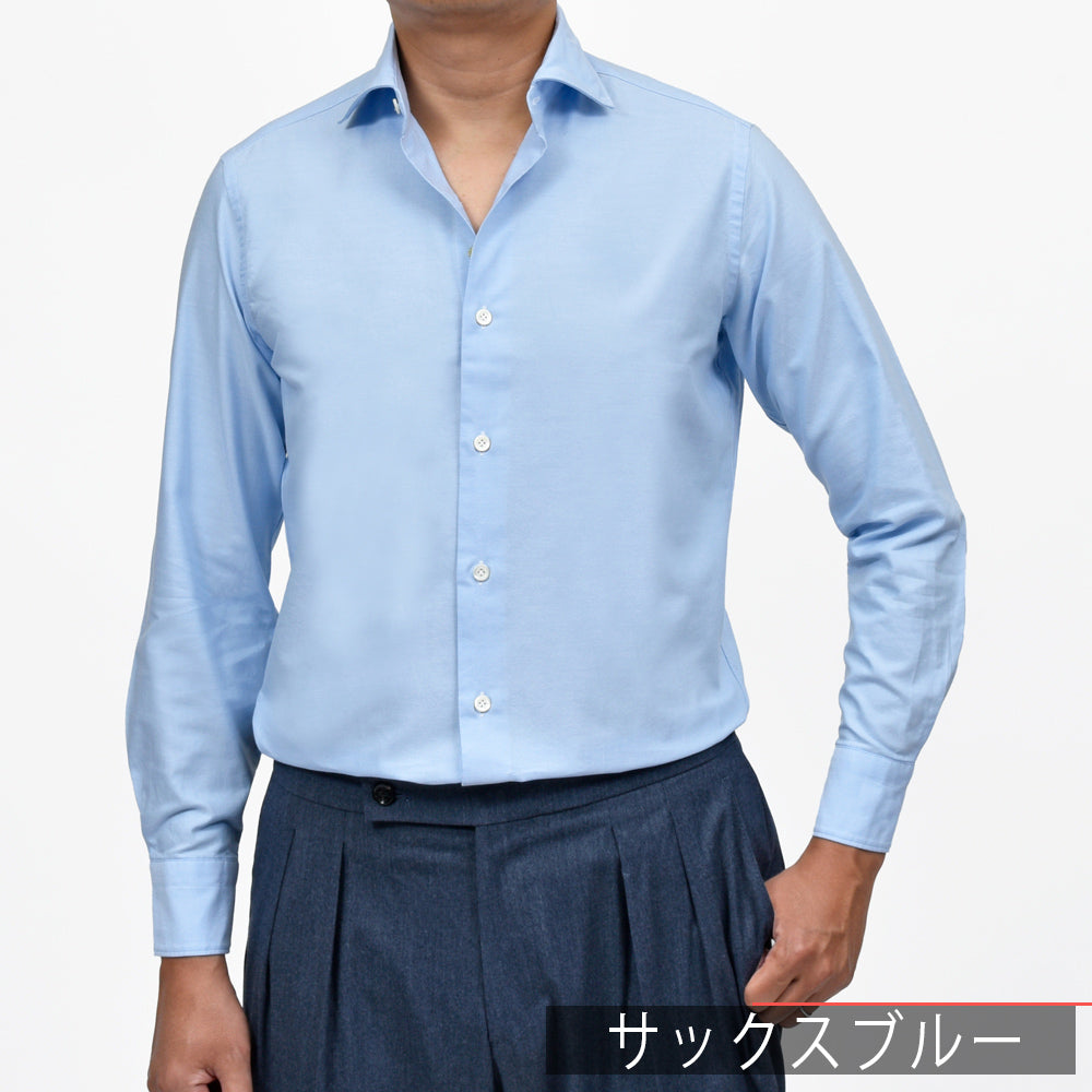 Giannetto(ジャンネット) コットンピンオックスセミワイドカラーシャツ VINCI FIT/146600V81