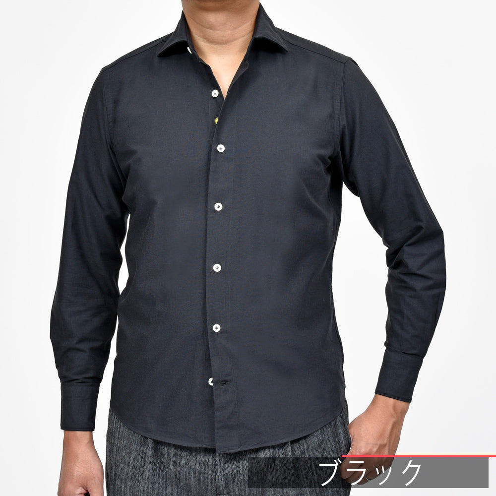 Giannetto(ジャンネット) コットンピンオックスセミワイドカラーシャツ VINCI FIT/146600V81