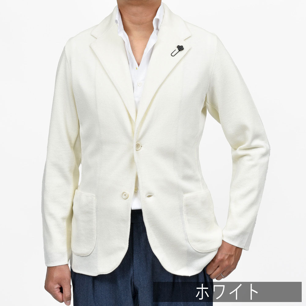 LARDINI(ラルディーニ) ウールミラノリブニットジャケット CNCJLJM56/CN65000