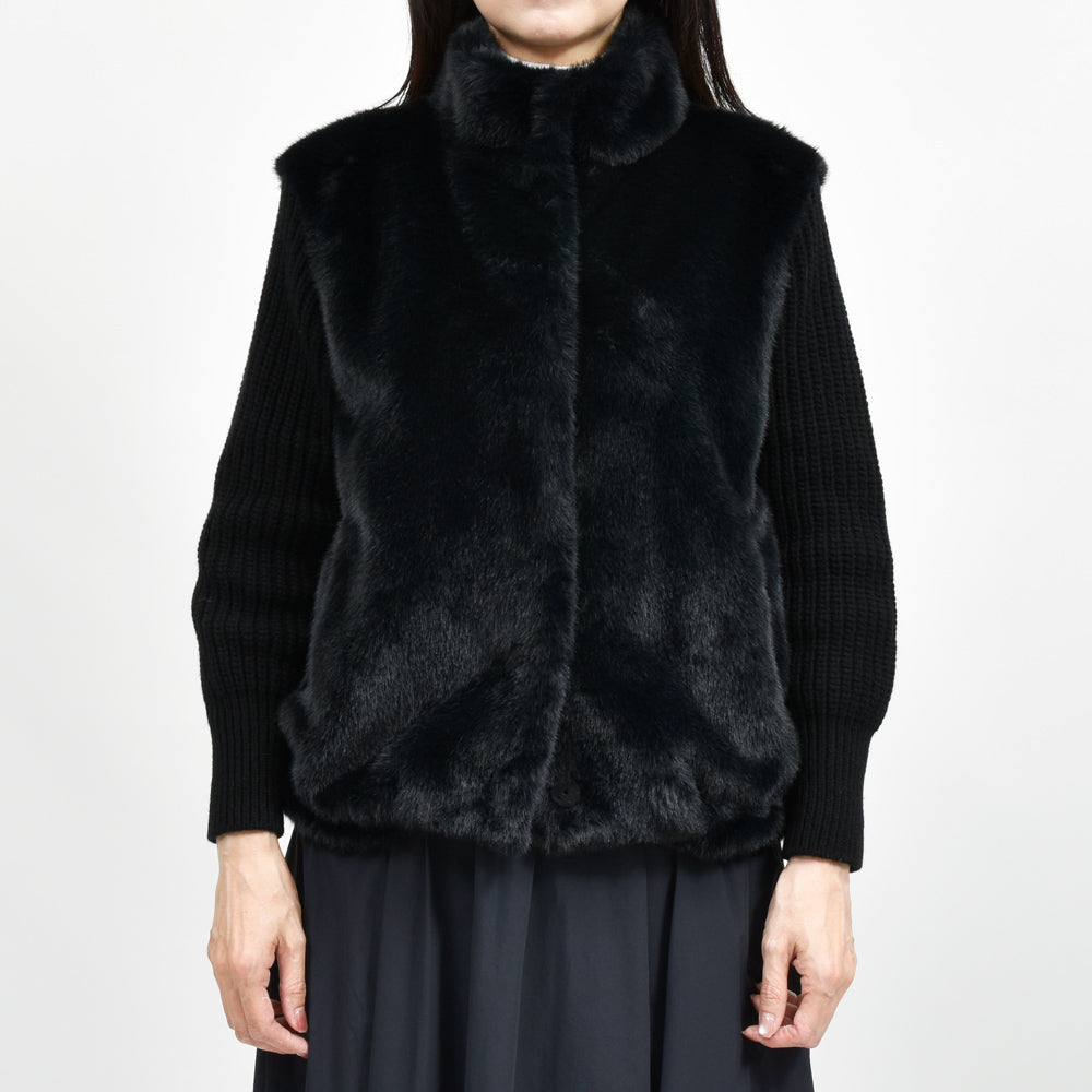 HERNO(ヘルノ)GC00072DR ファーニットブルゾン