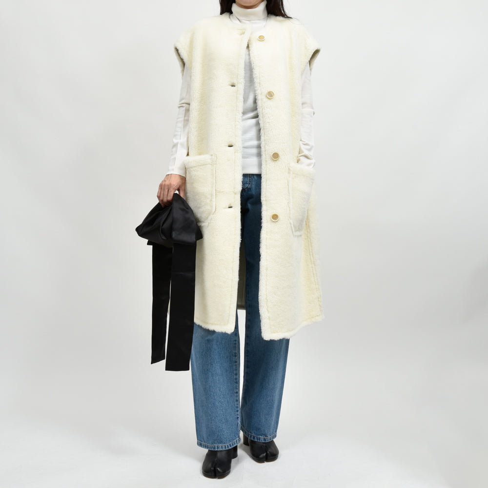 MARNI(マルニ)GLMX0095A0 ノースリーブムートンコート