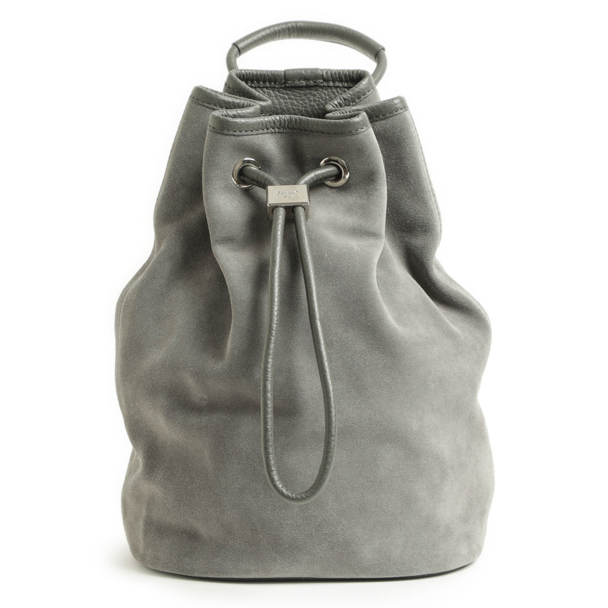エスマ / 【菅原靴店別注カラー】スウェード 巾着 バッグ/シルバーパーツ/DRAWSTRING BAG SMALL/SMN002