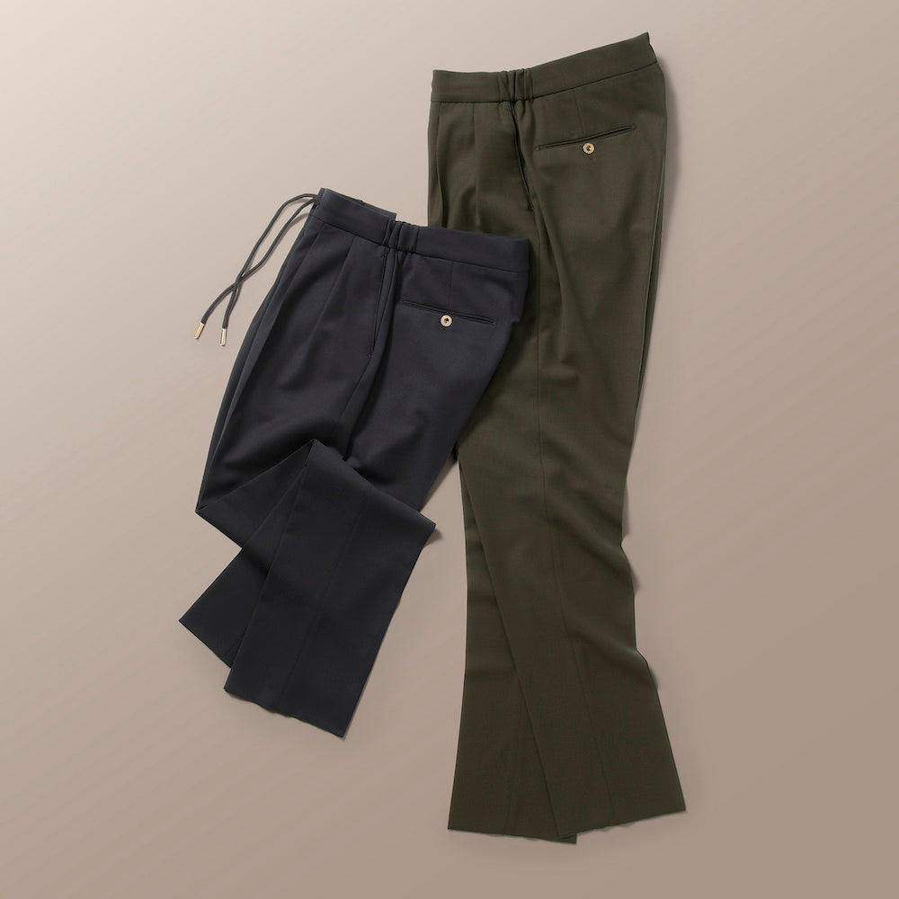 ベルウィッチ /【BR別注】ストレッチ ポリウール 2プリーツ リラックスパンツ/SCOTCH RELAX GOLD/GT1523X