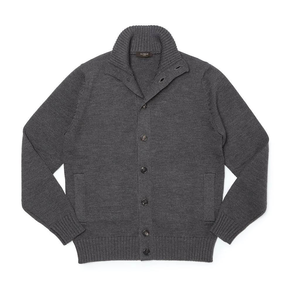ザノーネ / ニット ブルゾン/CHIOTO(WOOL MERINOS)/810130 ZR229/Z2232/グレー