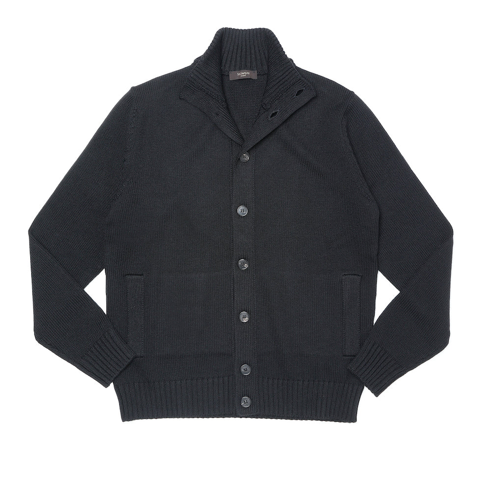 ザノーネ / ニット ブルゾン/CHIOTO(WOOL MERINOS)/810130 ZR229/Z0015/ブラック