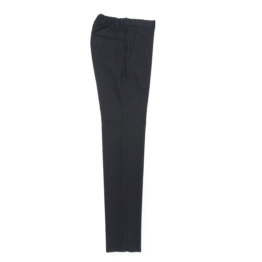 インコテックス / テクノジャージー バーズアイ ノープリーツ バックシャーリング パンツ(インドローコード付き)/SLIM FIT/1TS084 40950/ブラック