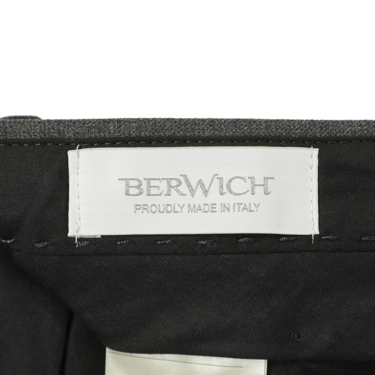 BERWICH(ベルウィッチ)LUCANO LONG|ワイドテーパードパンツ/ノープリーツ・ストレッチ/ウール混素材/GT1523X/ダークグレー