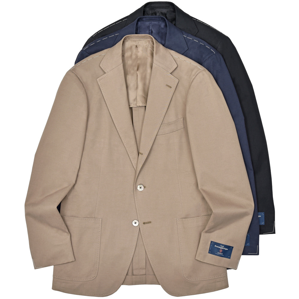 guji(グジ) コットンカシミア3Bジャケット MADE BY RING JACKET / Ermenegildo Zegna - CASHCO 17052200028