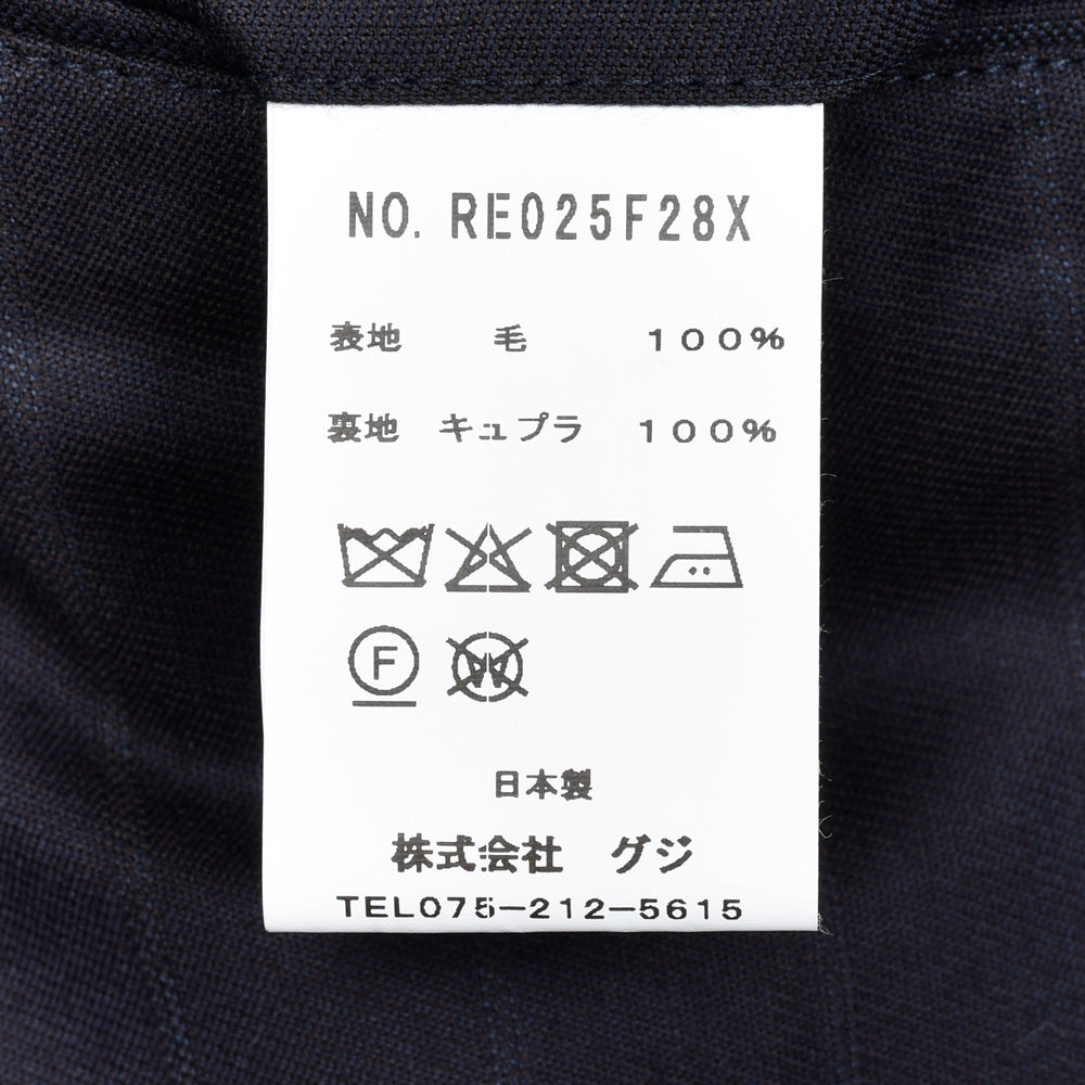guji(グジ) ウールシャドーストライプ3B1プリーツスーツ MADE BY RING JACKET / Ermenegildo Zegna - TROFEO 17152201028