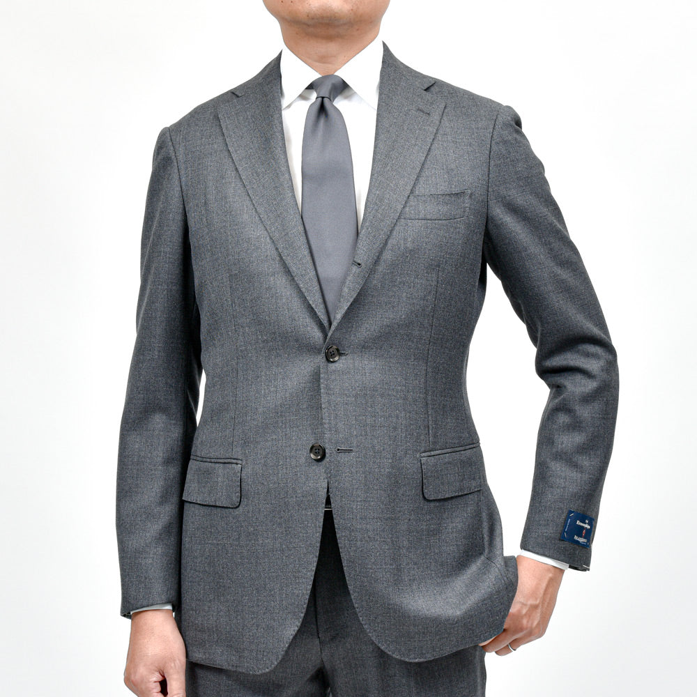 guji(グジ) ウールサージ3B1プリーツスーツ MADE BY RING JACKET / Ermenegildo Zegna - ISLAND FLEECE 17152202028