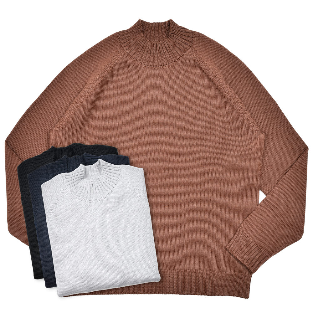 ZANONE(ザノーネ) 5ゲージウールモックネックニット SLIM FIT/472-45402