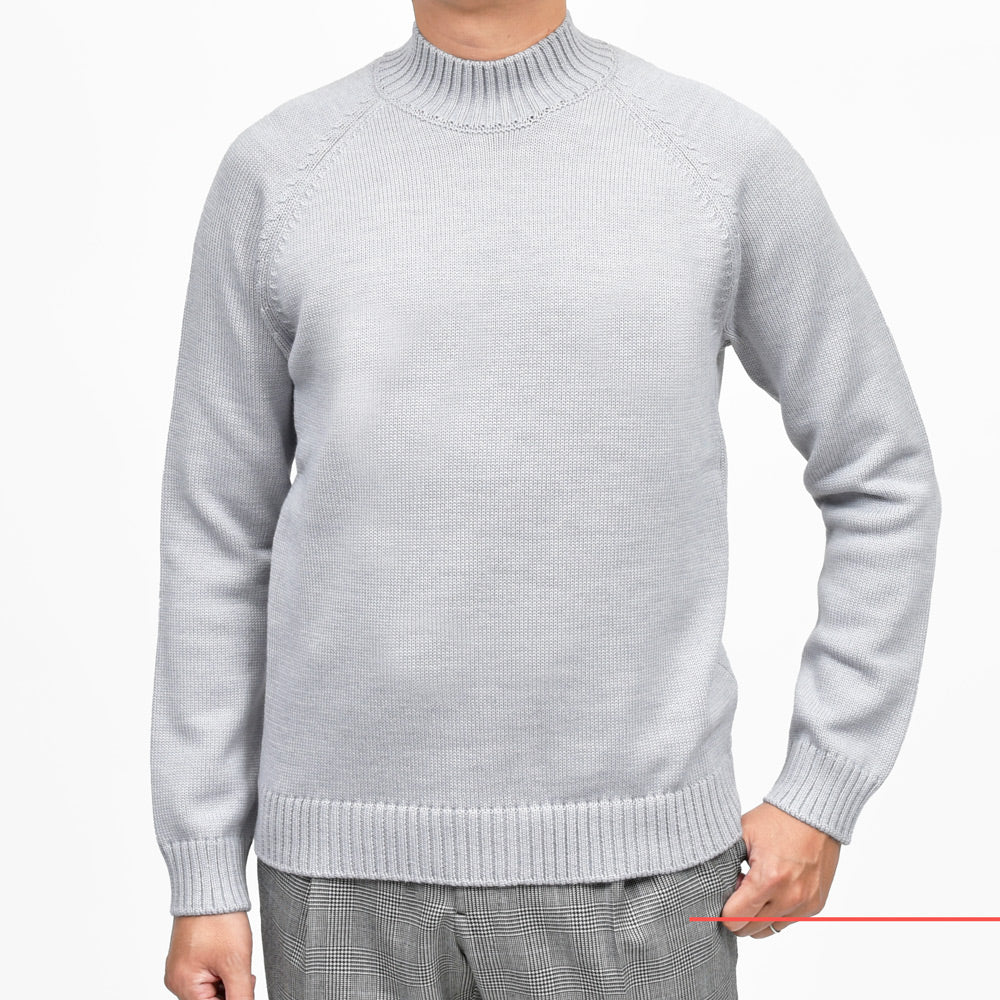 ZANONE(ザノーネ) 5ゲージウールモックネックニット SLIM FIT/472-45402