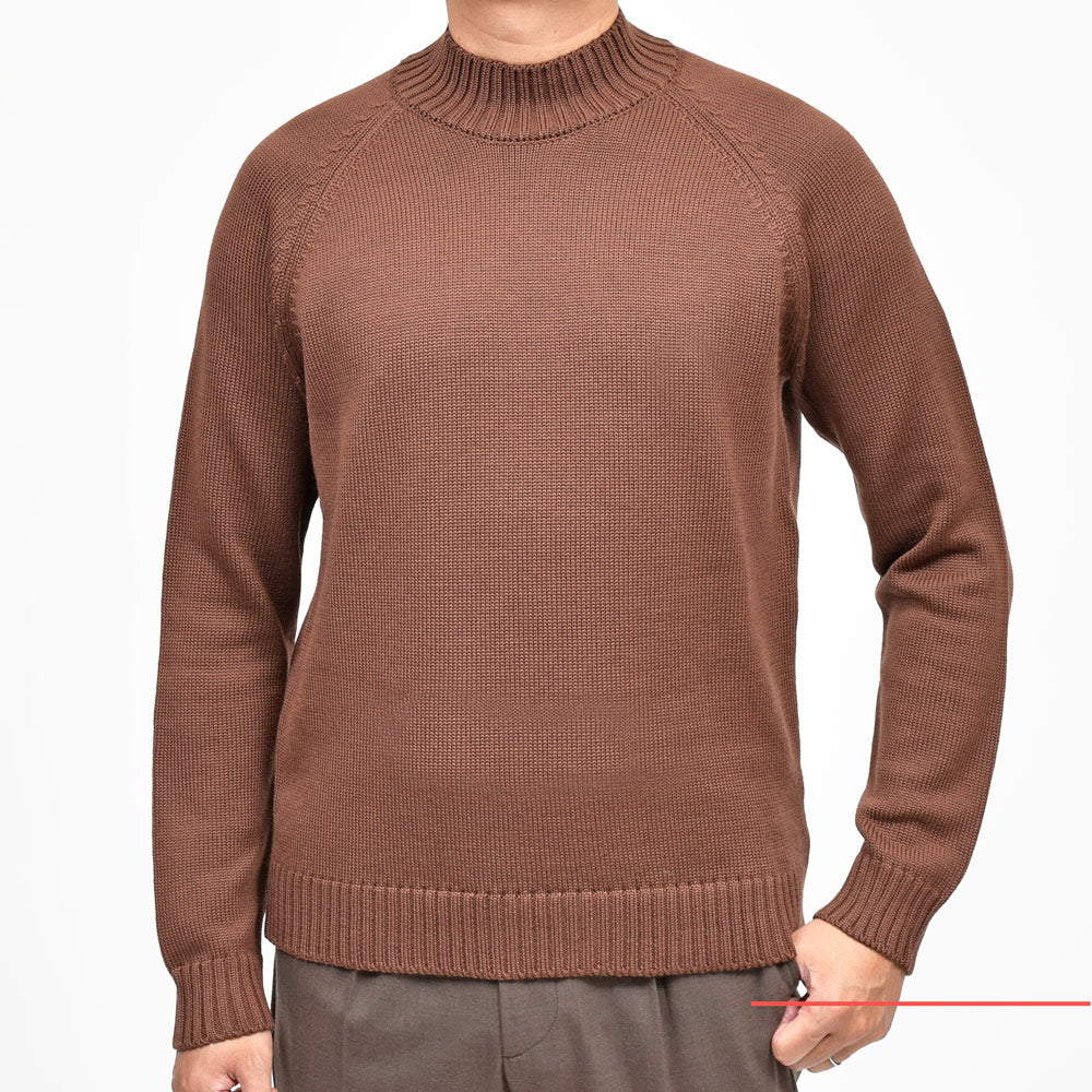 ZANONE(ザノーネ) 5ゲージウールモックネックニット SLIM FIT/472-45402