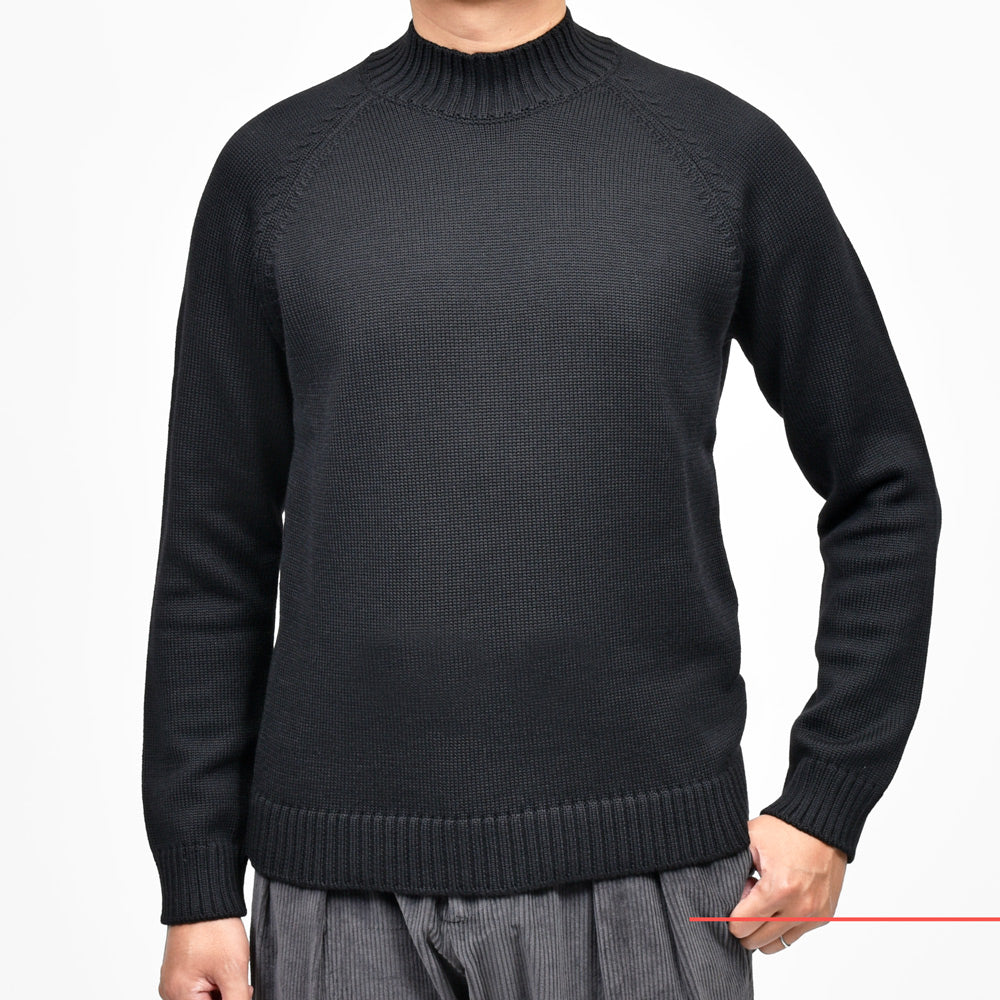 ZANONE(ザノーネ) 5ゲージウールモックネックニット SLIM FIT/472-45402