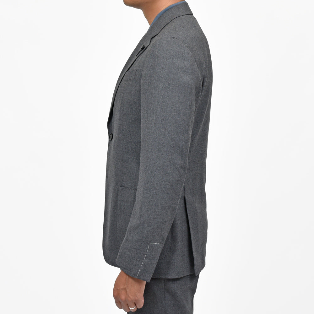 LARDINI(ラルディーニ) ROMAローマ ストレッチウールライトフランネル2B1プリーツスーツ 5216-86301Q5402