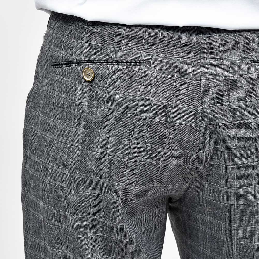 PT TORINO(ピーティー トリノ) ウォッシャブルウール ストレッチ グレンチェック 1プリーツドレスパンツ GENTLEMAN FIT/PO66