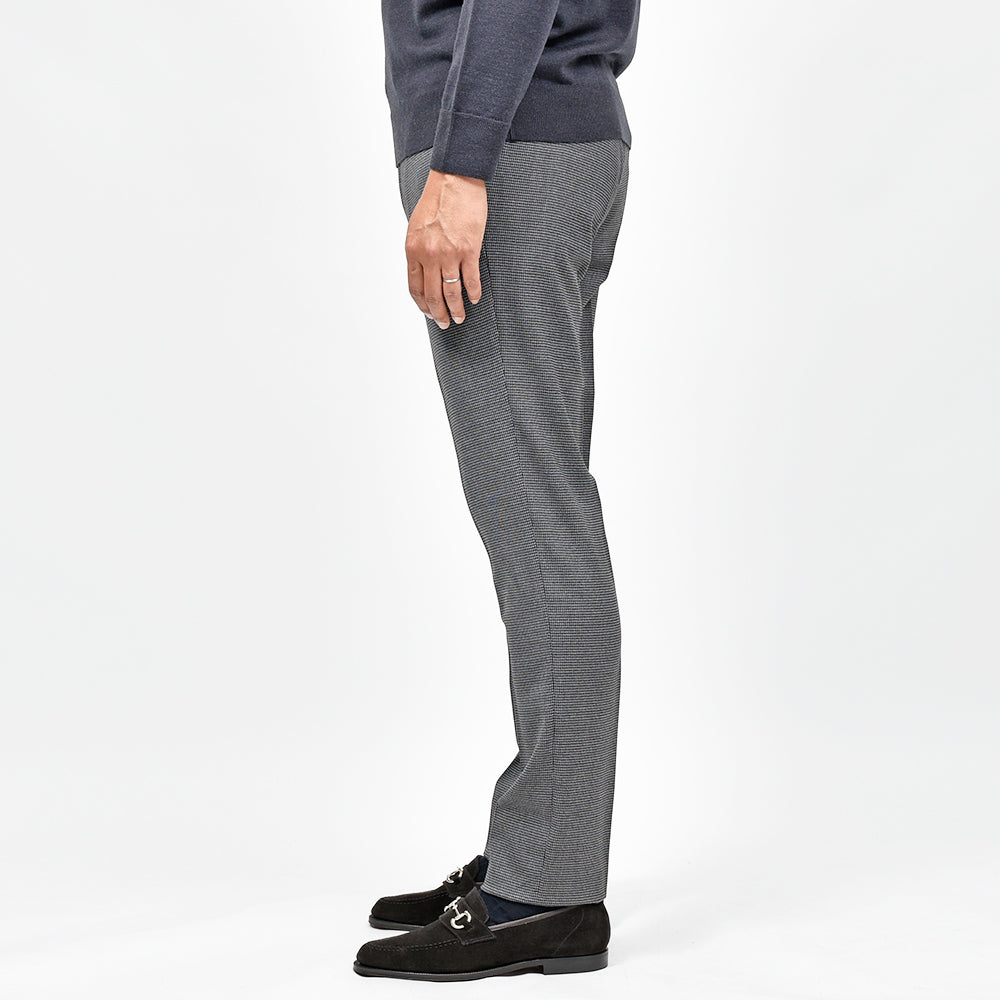 PT TORINO(ピーティー トリノ) ウォッシャブルウール ストレッチ ハウンドトゥース ノープリーツパンツ SUPERSLIM FIT/PO65