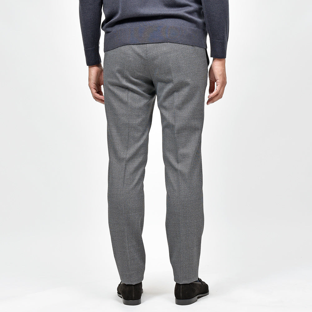 PT TORINO(ピーティー トリノ) ウォッシャブルウール ストレッチ ハウンドトゥース ノープリーツパンツ SUPERSLIM FIT/PO65